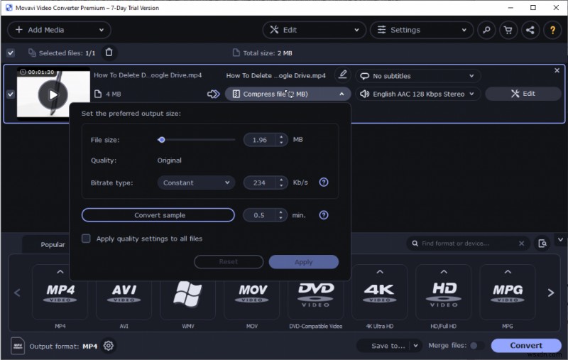 Movavi Video Converter徹底レビュー|画質を落とさずに動画サイズを圧縮する最良の方法