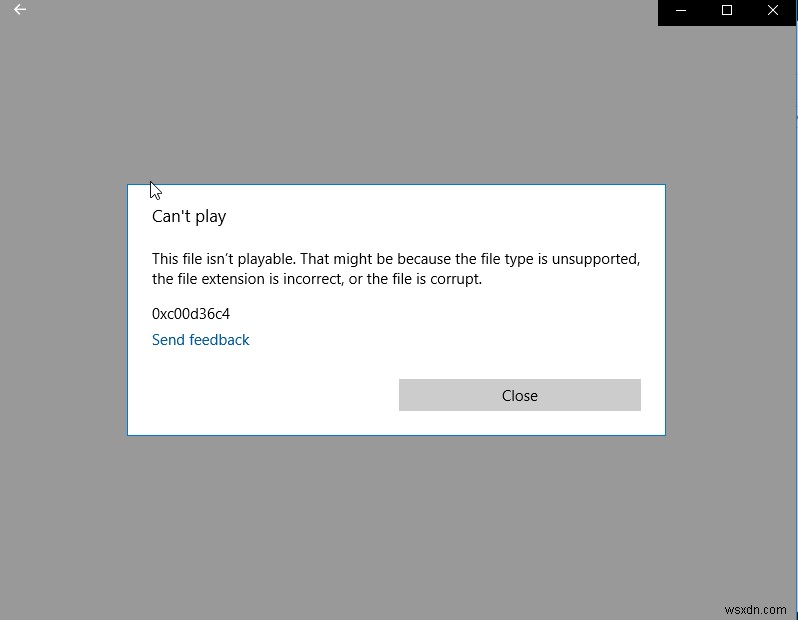 動画が再生されないときの対処法:エラーコード0xc00d36c4の原因と解決策