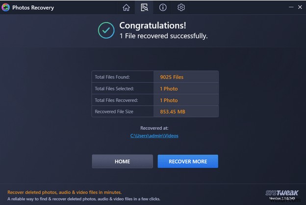ハードドライブから削除された動画を復元する方法|Systweak Photos Recovery活用ガイド