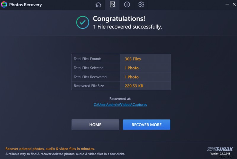 USBメモリから削除した動画を復元する方法【Systweak Photos Recovery活用ガイド】