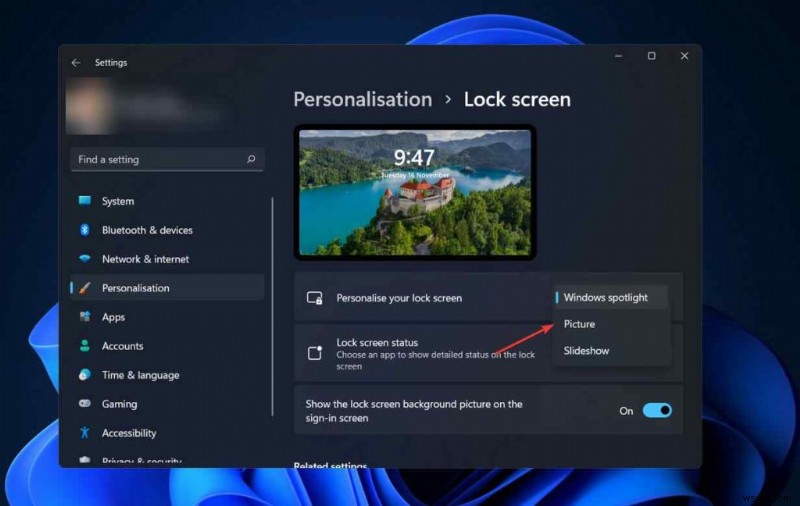Windows 11でロック画面のSpotlightが表示されないときの対処法5選