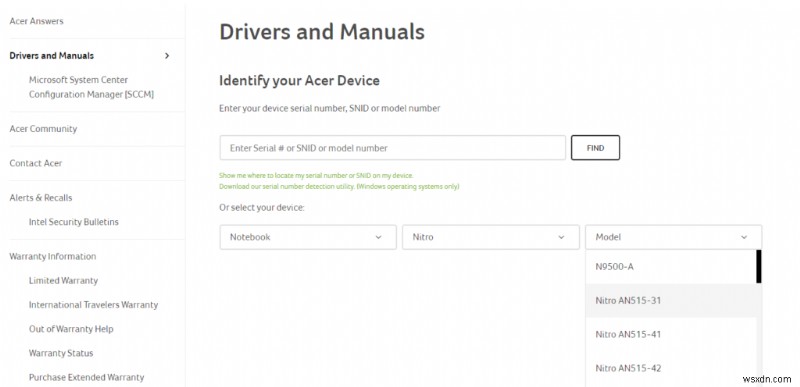 Acer Nitro 5 のドライバ更新方法|自動ツールと公式サイトを使った手順を解説