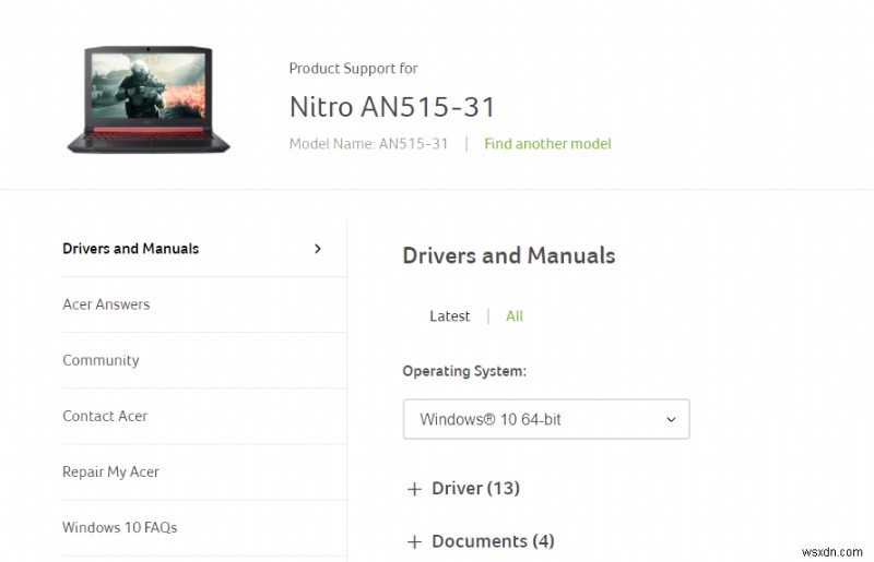 Acer Nitro 5 のドライバ更新方法|自動ツールと公式サイトを使った手順を解説