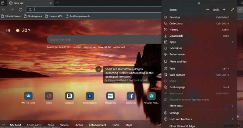 Microsoft Edgeでビジュアル検索(Visual Search)を有効・無効にする方法