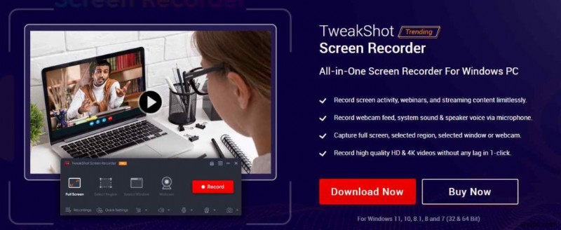 Windowsでリモートデスクトップセッションを録画する方法【TweakShot Screen Recorder活用ガイド】