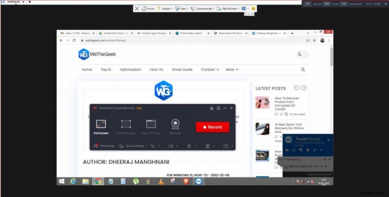 Windowsでリモートデスクトップセッションを録画する方法【TweakShot Screen Recorder活用ガイド】