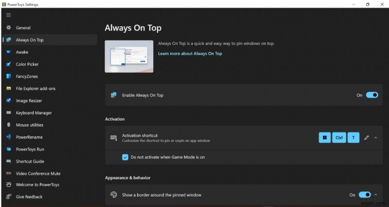 Windows 11でウィンドウを常に最前面に表示する2つの方法【PowerToys・DeskPins】