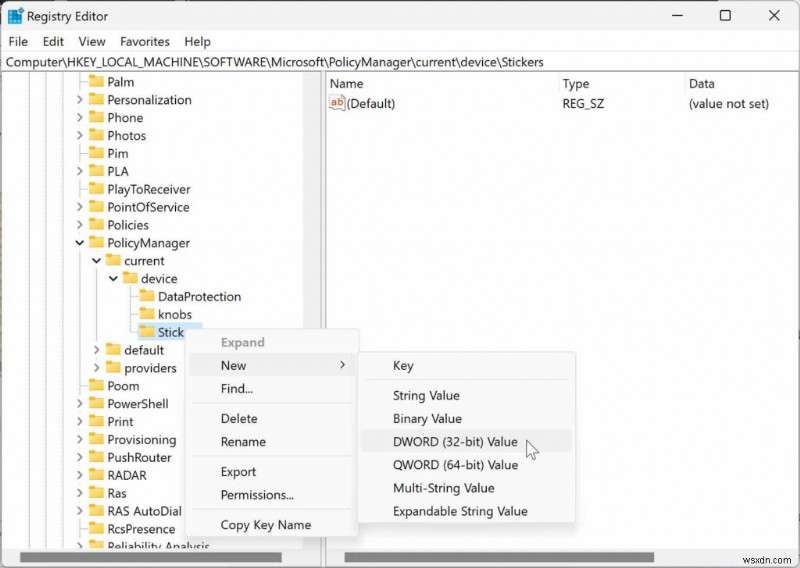 Windows 11でデスクトップ ステッカーを有効にする方法【レジストリ設定】