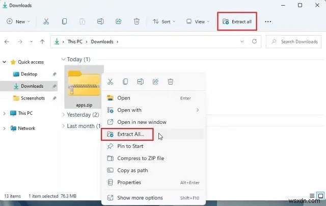 Windows 11でファイルを解凍する3つの方法【エクスプローラー・PowerShell・コマンドプロンプト】