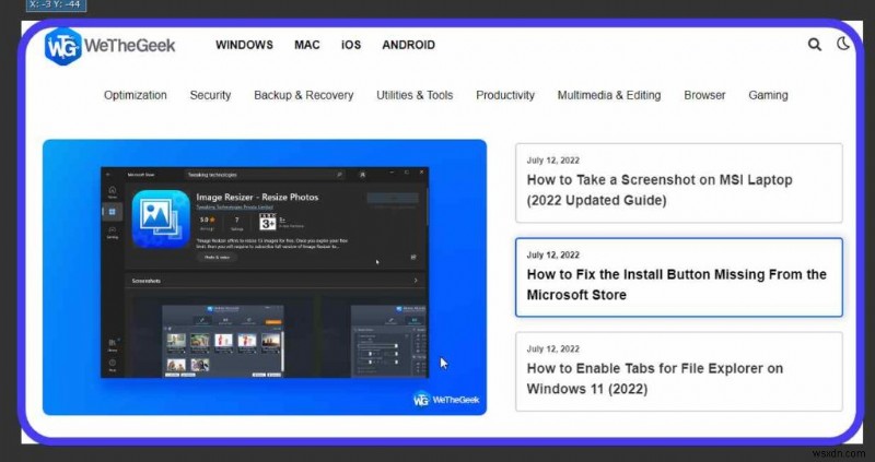 Windowsでスクリーンショットにカスタム枠線を追加する方法|切り取りツールとTweakShot活用術