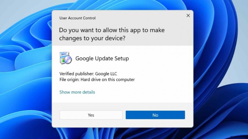 Windows 11で「UACが無効になっているとアプリをアクティブ化できません」エラーを修正する方法