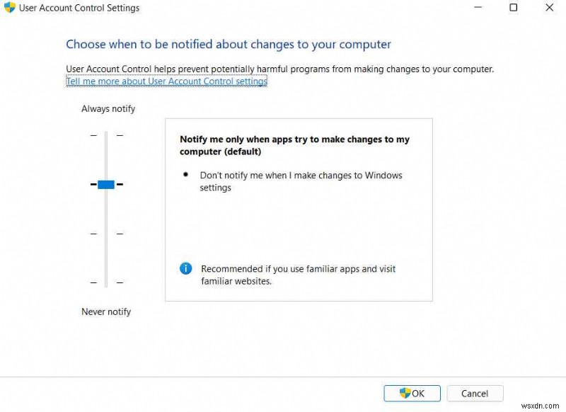 Windows 11で「UACが無効になっているとアプリをアクティブ化できません」エラーを修正する方法