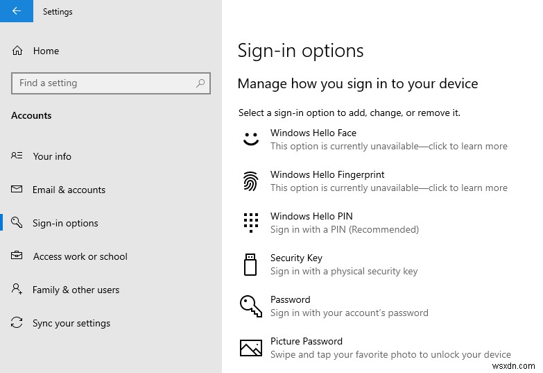 Windows Hello Faceと互換性のあるカメラが見つからないときの対処法