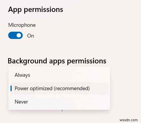 Windows 11で「バックグラウンドアプリのアクセス許可」が表示されないときの対処法