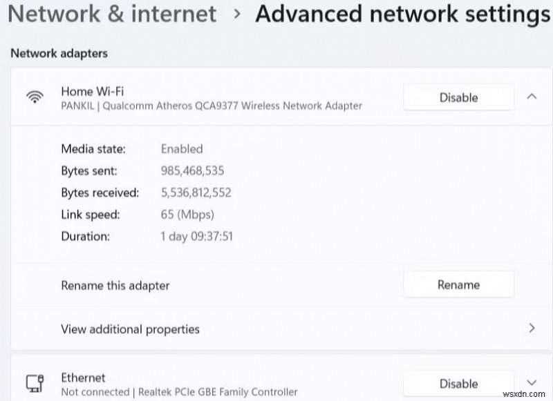 Windows 11でネットワークアダプターの名前を変更する3つの方法