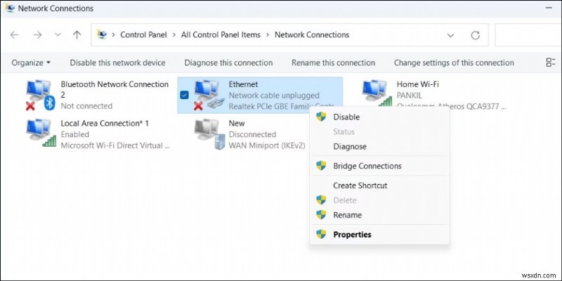 Windows 11でネットワークアダプターの名前を変更する3つの方法