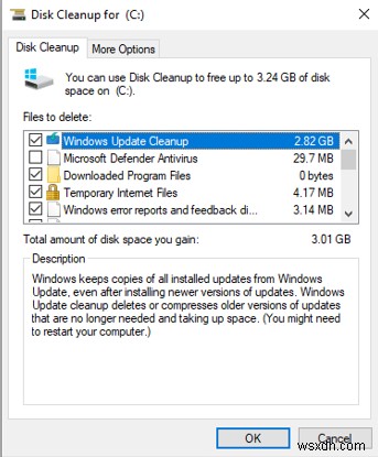 Windows 10アップデートで「ディスクの空き容量が不足しています」エラーが出たときの対処法