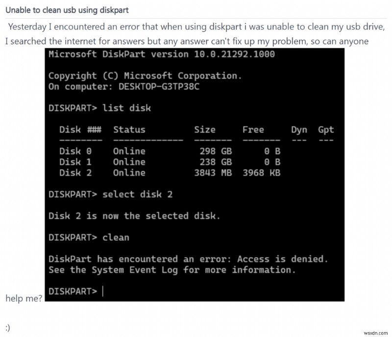 Diskpartのcleanコマンドが動作しない?Windows 11/10での対処法4選
