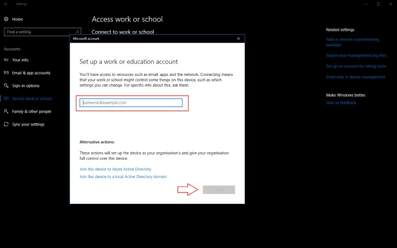 Windows 10で職場・学校のアカウントを接続・管理する方法