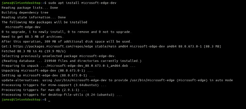 LinuxにMicrosoft Edge Devをインストールする方法【deb/rm対応】