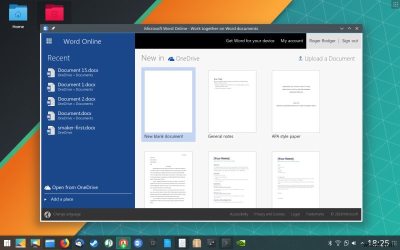 Manjaro + Microsoft Office Online ― ついに実現したLinuxデスクトップの夢