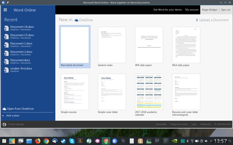 Manjaro + Microsoft Office Online ― ついに実現したLinuxデスクトップの夢
