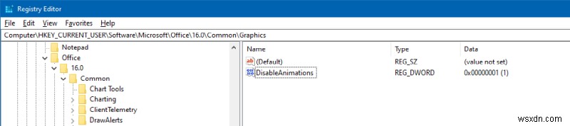Office 2016でカーソルのスムーズ移動(アニメーション)を無効にする2つの方法