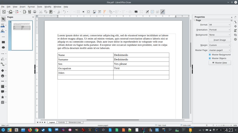 Linux で PDF フォームを編集する方法 ― LibreOffice Draw を活用