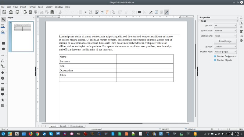 Linux で PDF フォームを編集する方法 ― LibreOffice Draw を活用