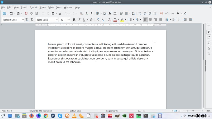 KDEでLibreOfficeのインターフェースフォントを改善する方法