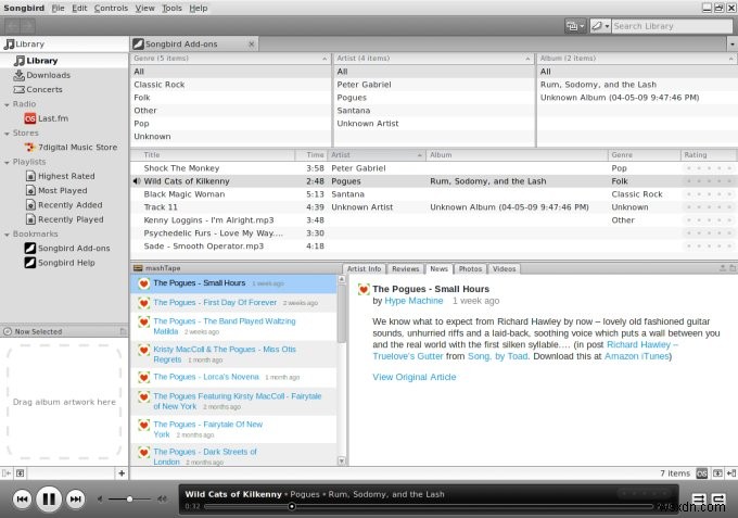 Songbirdレビュー：Firefoxの生みの親が手掛けた、史上最高の音楽プレーヤー
