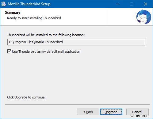 Thunderbird起動時に「メールプログラムが関連付けられていません」エラーが出る場合の対処法