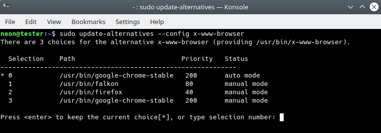 Firefoxが既定ブラウザに設定できない問題の解決法(KDE Plasma・KDE neon編)