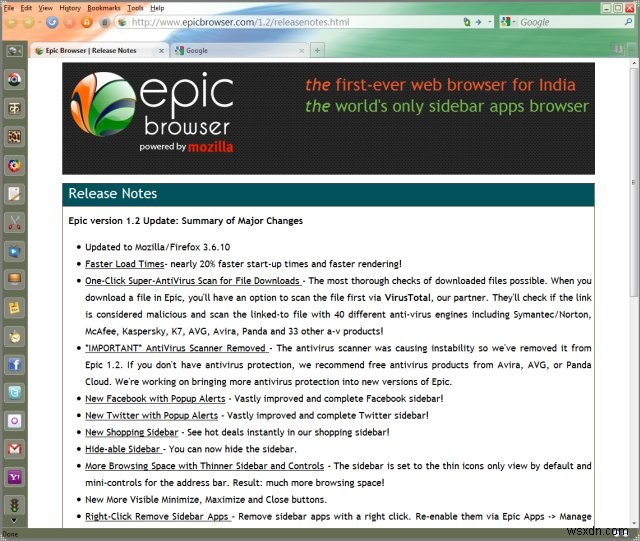 インド発の個性派ブラウザ「Epic」徹底レビュー――Firefoxベースの独自機能と課題