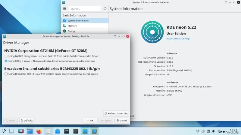 2010年製HP PavilionラップトップにKDE neonをインストールしてみた