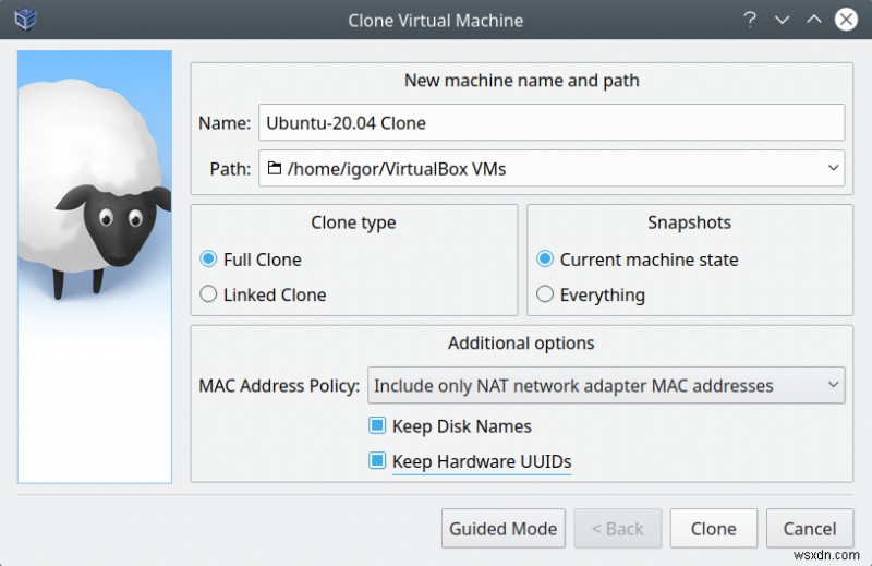 VirtualBoxのスナップショットをマージしてディスク容量を節約する方法