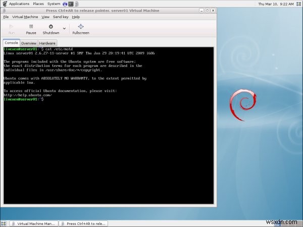 Xen Live CDでインストール不要!Xen仮想化をお手軽に体験する方法
