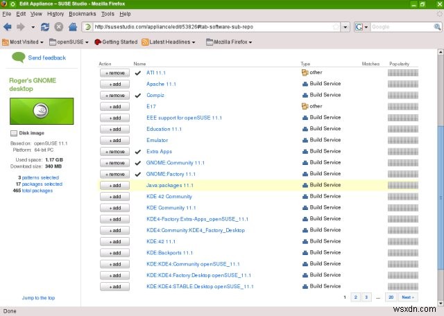 SUSE Studio – Webブラウザだけで独自のLinuxディストリビューションを作成する方法