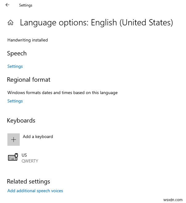 Windows 10で削除できないキーボードレイアウトを削除する方法