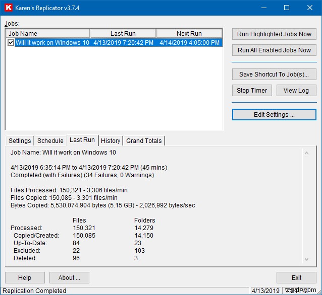 Karen s Replicator – Windows 10で復活した軽量バックアップ・レプリケーションツール