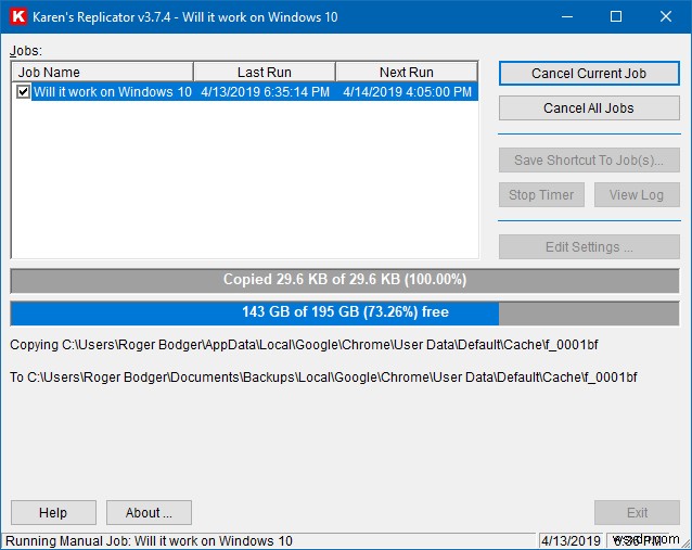 Karen s Replicator – Windows 10で復活した軽量バックアップ・レプリケーションツール