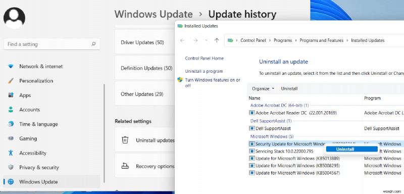 Windows 11でWindows Updateをアンインストールする4つの方法