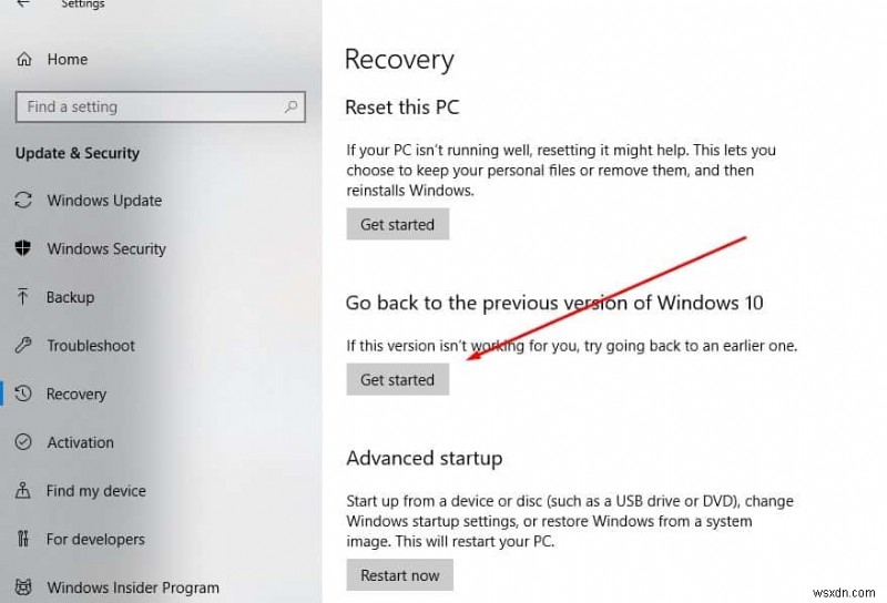 Windows 10 バージョン 22H2 をアンインストールして以前のバージョンに戻す3つの方法