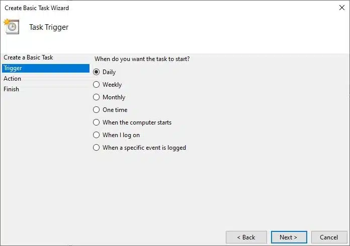 Windows 10のタスクスケジューラで特定の時刻にプログラムを自動実行する方法