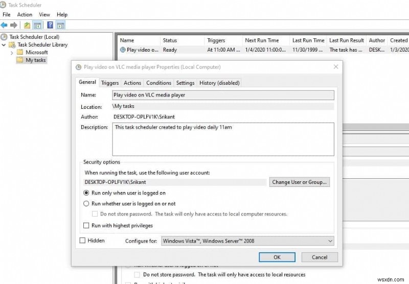 Windows 10のタスクスケジューラで特定の時刻にプログラムを自動実行する方法
