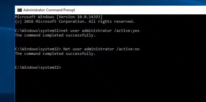 Windows 10 / 8.1 / 7で非表示の管理者アカウントを有効にする3つの方法