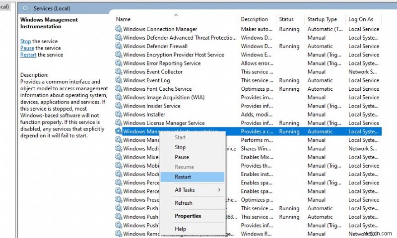 【解決済み】Windows 10でWMIプロバイダーホスト(wmiprvse.exe)のCPU使用率が高いときの対処法