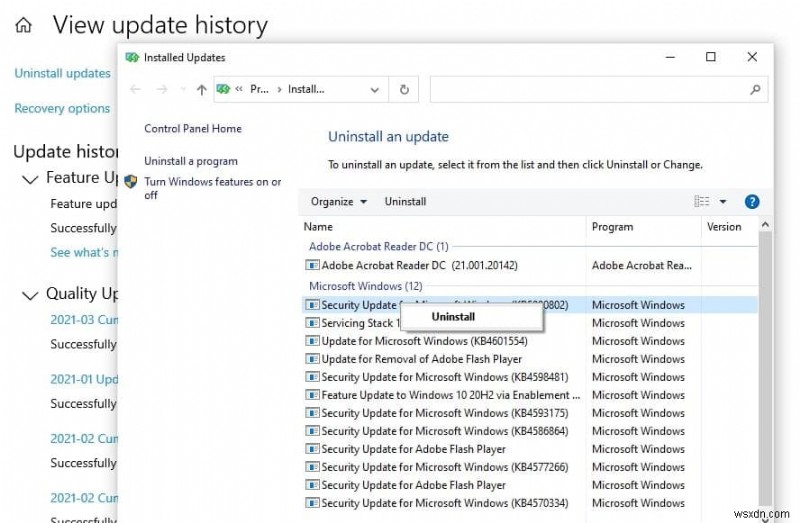 Windows 10で問題のあるWindows Updateをアンインストールする3つの方法(2022年版)