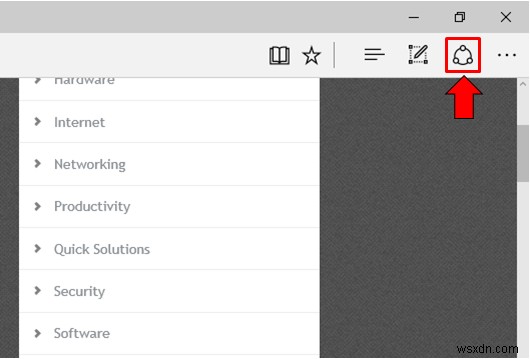 Windows 10のMicrosoft EdgeでWebノートを共有する方法
