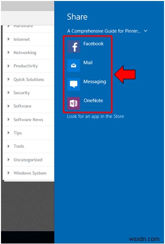 Windows 10のMicrosoft EdgeでWebノートを共有する方法